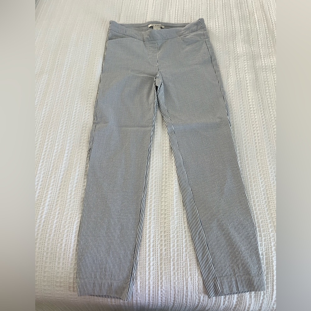 Striped Blue and White Pants